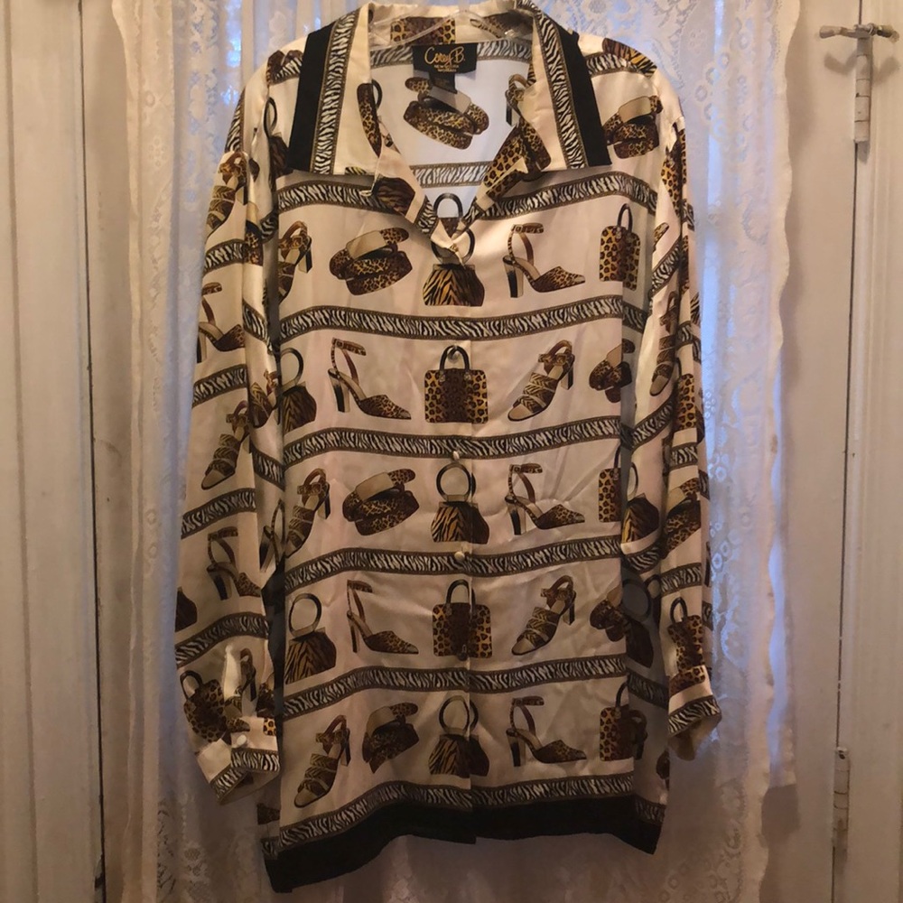 COREY B-FABULOUS!FABULOUS!FABULOUS! SILK BLOUSE